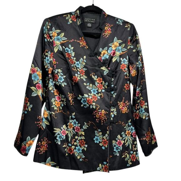 Spenser Jeremy Floral 100% Silk Blazer / Size-4 - Picture 1 of 10